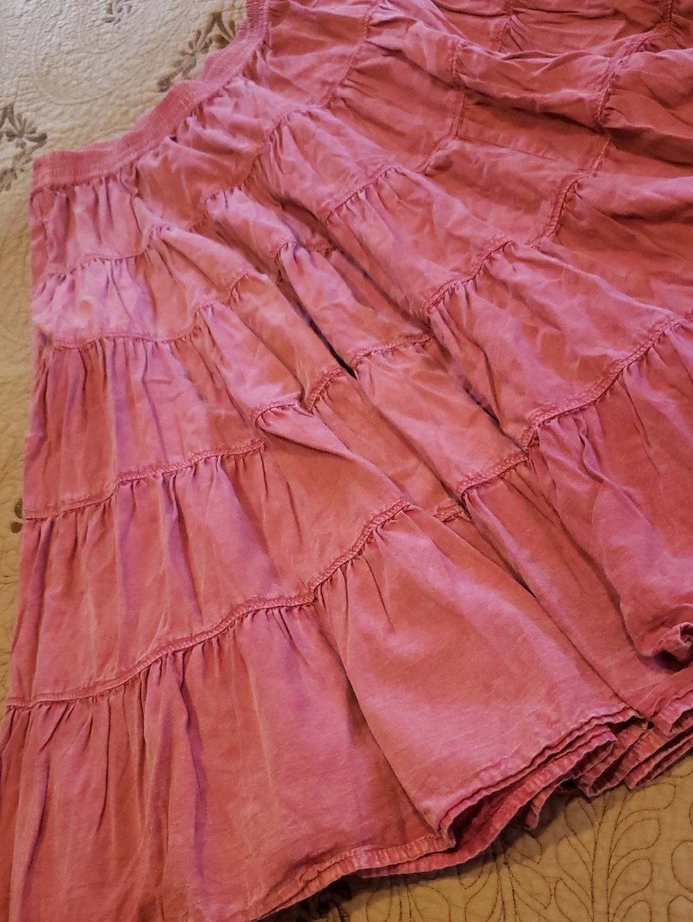 Free People Tiered Midi Skirt S
